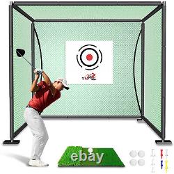 Premium Steel Metal Golf Cage 10ft x 8ft x 8ft Training Aids Chipping Practice