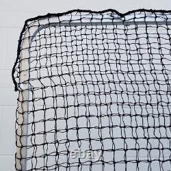 Sock Net 7' x 7' Professional Baseball Safety Sock Net Heavy 60ply Net with Frame