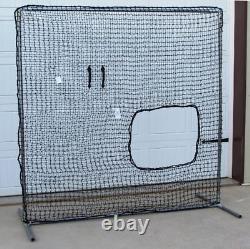 Softball Safety Screen 7' x 7' Residential Galv Frame with Heavy Duty 60ply Net