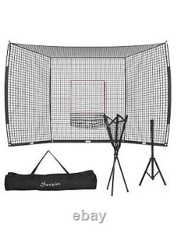 Soozier Softball and Baseball Net Set with Tee, Caddy & Portable Carry Bag