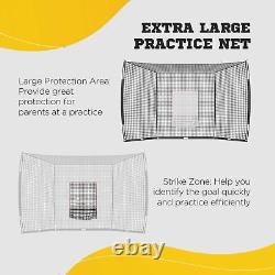 Soozier Softball and Baseball Net Set with Tee Caddy & Portable Carry Bag