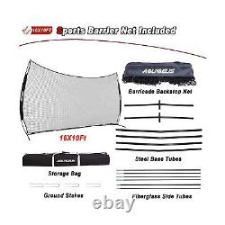 Sports Barrier Net, Sports Net, Barricade Backstop Net, Perfect for Baseball, Sof