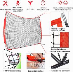 Sports Barrier Net, Sports Net, Barricade Backstop Net, Perfect for Baseball, Softba