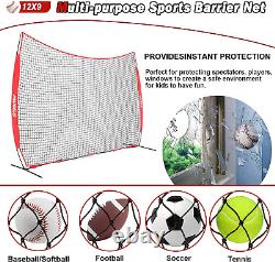 Sports Barrier Net, Sports Net, Barricade Backstop Net, Perfect for Baseball, Softba