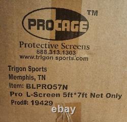 Trigon Sports Procage Mini Professional L-Screen Replacement Net 5' x 7' NIB