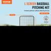 VEVOR L Screen Baseball for Batting Cage, 7x7 ft Baseball Softball Safety Screen