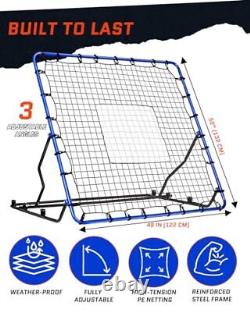 Volleyball Rebounder Net Adjustable Baseball Rebounder Net with Durable